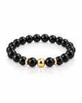 Pulsera Ónix Negro oro Vesko