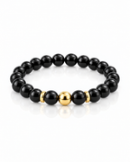 Pulsera Ónix Negro oro Vesko
