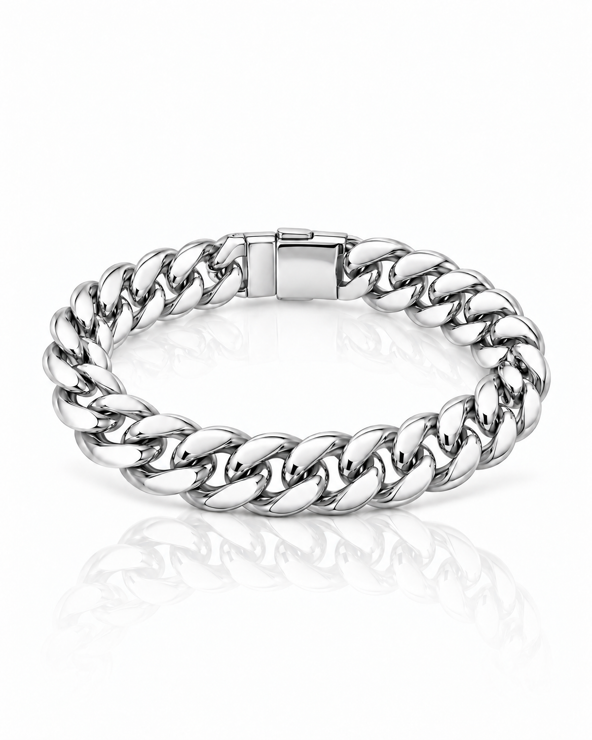 Pulsera Cuban Link 8mm plata Vesko