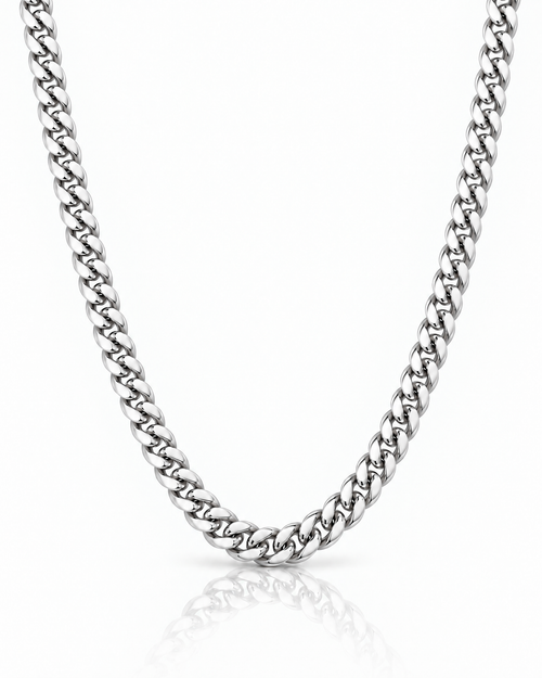 Cadena Miami Cuban 5mm plata Vesko
