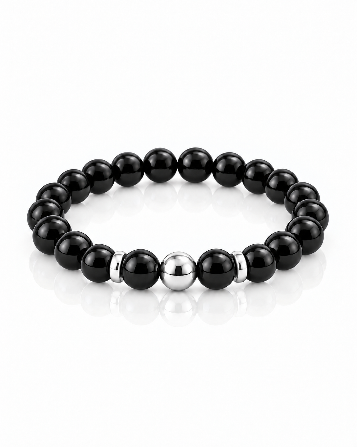 Pulsera Ónix Negro plata Vesko