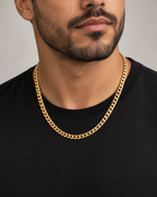 Cadena Miami Cuban 5mm oro puesta – Vesko