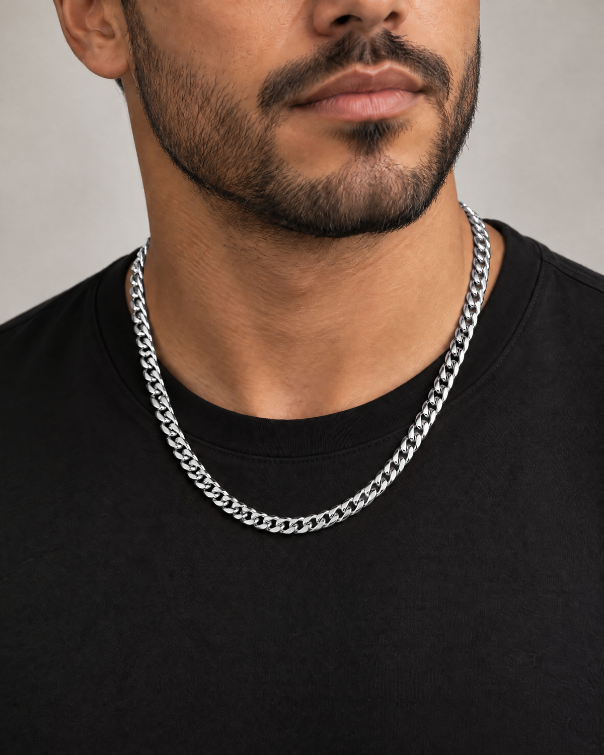 Cadena Miami Cuban 5mm plata puesta – Vesko