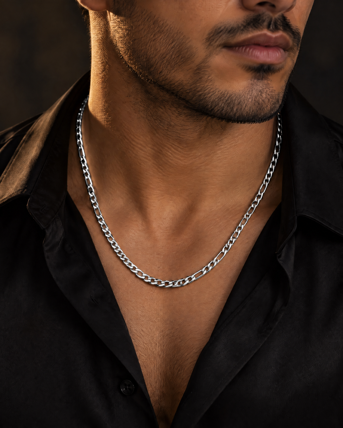 Cadena Fígaro 3mm plata puesta – Vesko