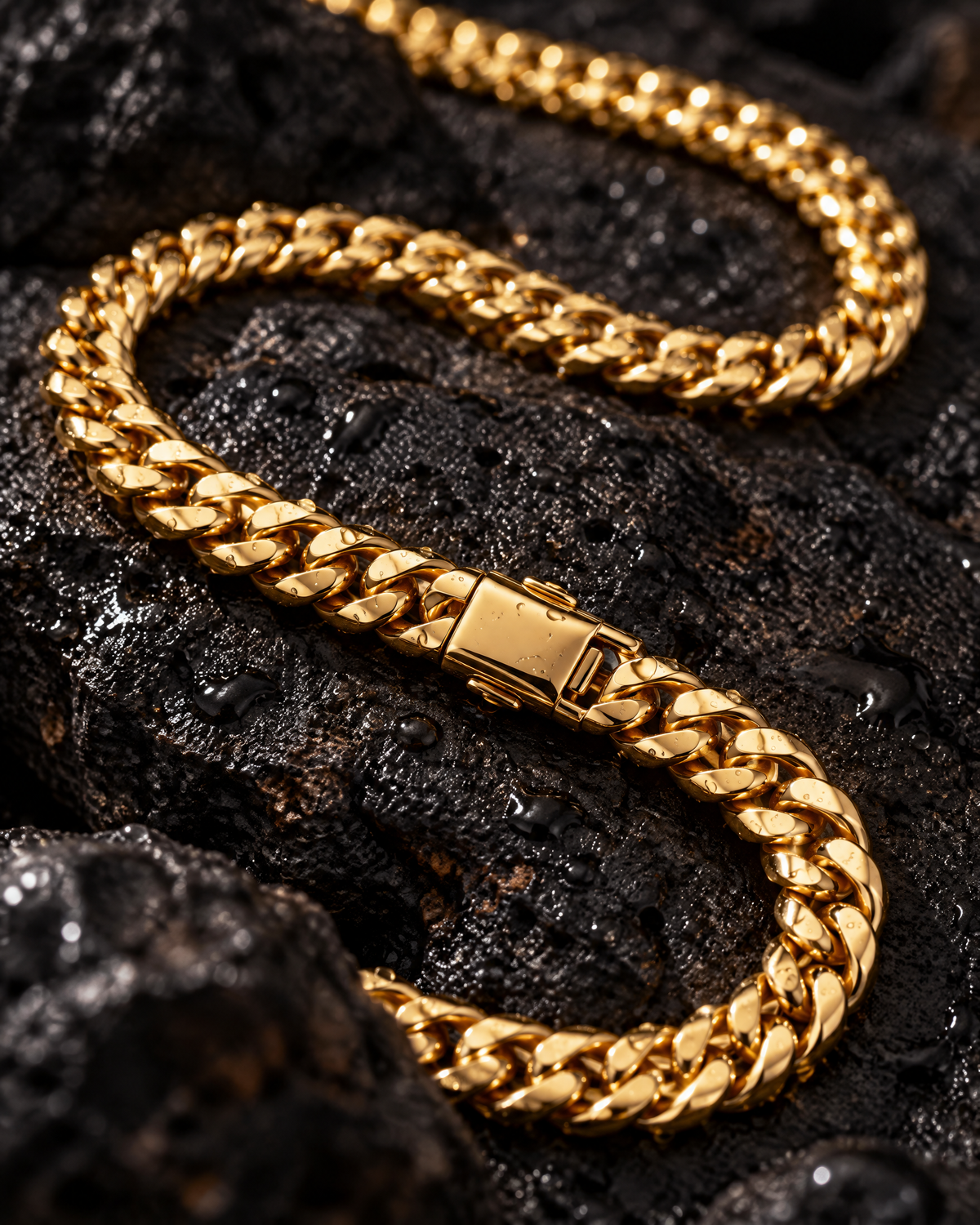 Detalle Cadena Miami Cuban 5mm oro – Vesko