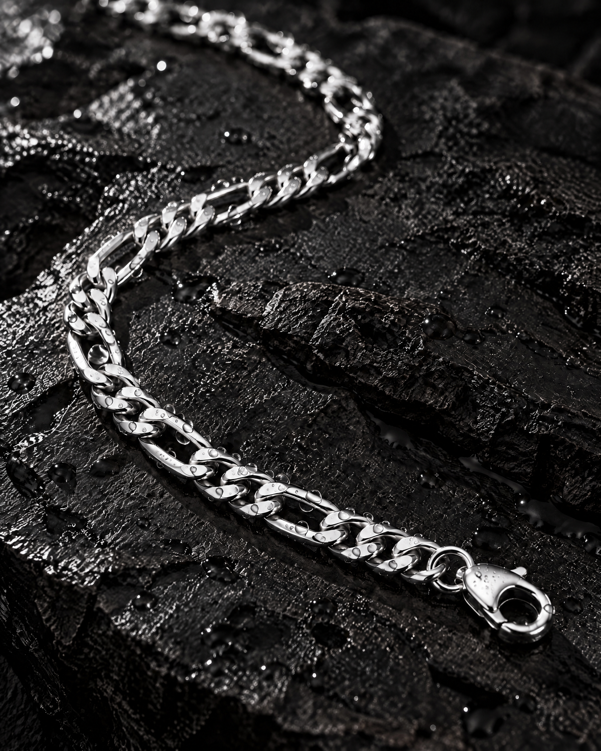 Detalle Cadena Fígaro 3mm plata – Vesko